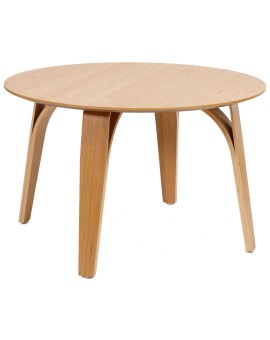 BOLZANO 1200 Stejar Natural - MASĂ ROTUNDĂ DIN LEMN PENTRU BUCĂTĂRIE DINING LIVING MODERN CLASSIC
