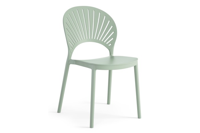 SOLEIL Verde Pastel - SCAUN MODERN DE BUCĂTĂRIE GRĂDINĂ CAFENEA (STIVUIT)